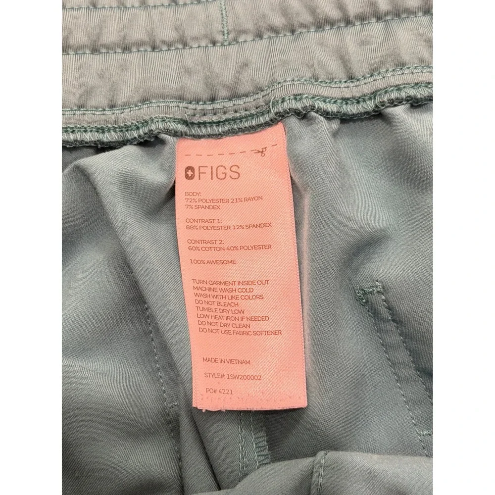 FIGS Zamora Jogger‎ Scrub Pants Teal Blue Neon Drawstring 3XL 1SW200002 Mens
